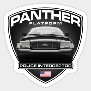 Panther Platform - Crown Victoria (Black Car) Sticker